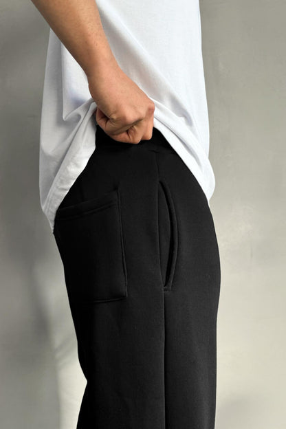 BLACK THICK (MULTI FIT) OVERSIZE SWEATPANT