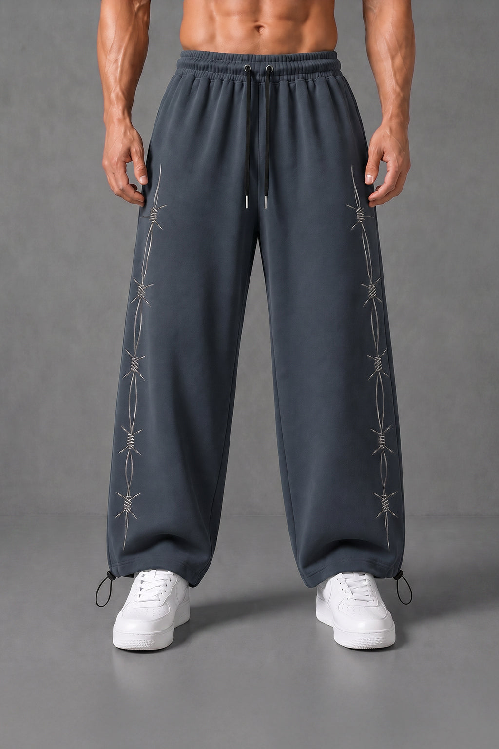 (MULTI FIT) DARKE NAVY (BARBED WIRE) OVERSIZE SWEATPANT
