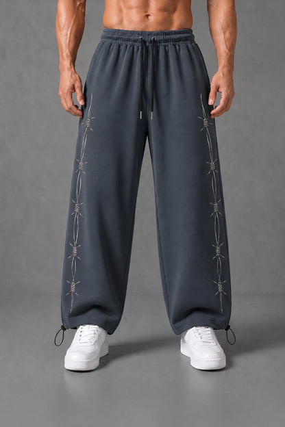 (MULTI FIT) DARKE NAVY (BARBED WIRE) OVERSIZE SWEATPANT