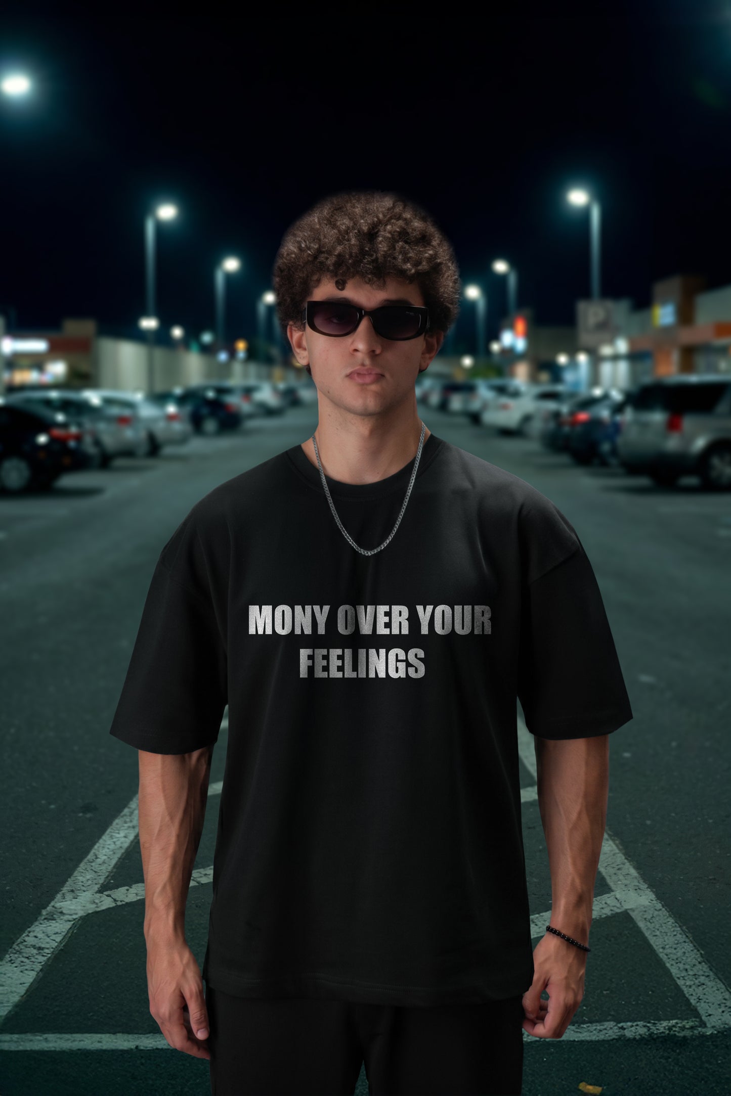 BLACK (MONEY) OVERSIZE TEE