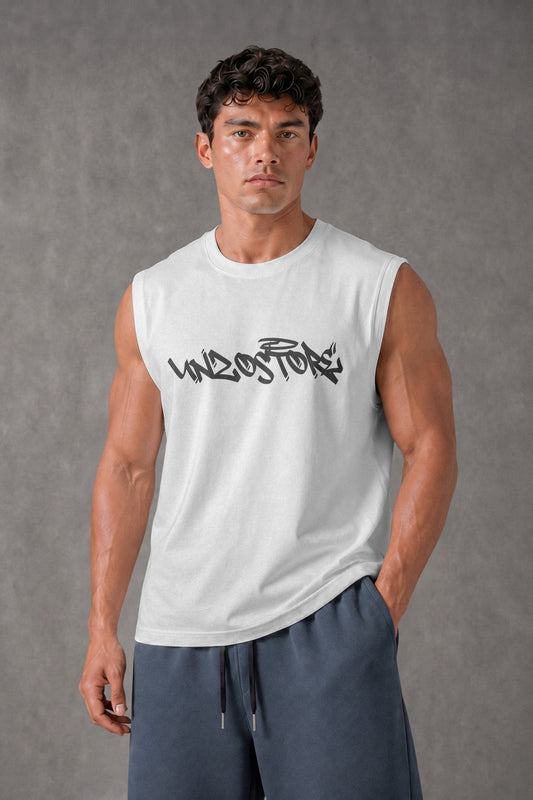WHITE OVERSIZE (SHOULDER CUT)  ( UNZOSTORE)