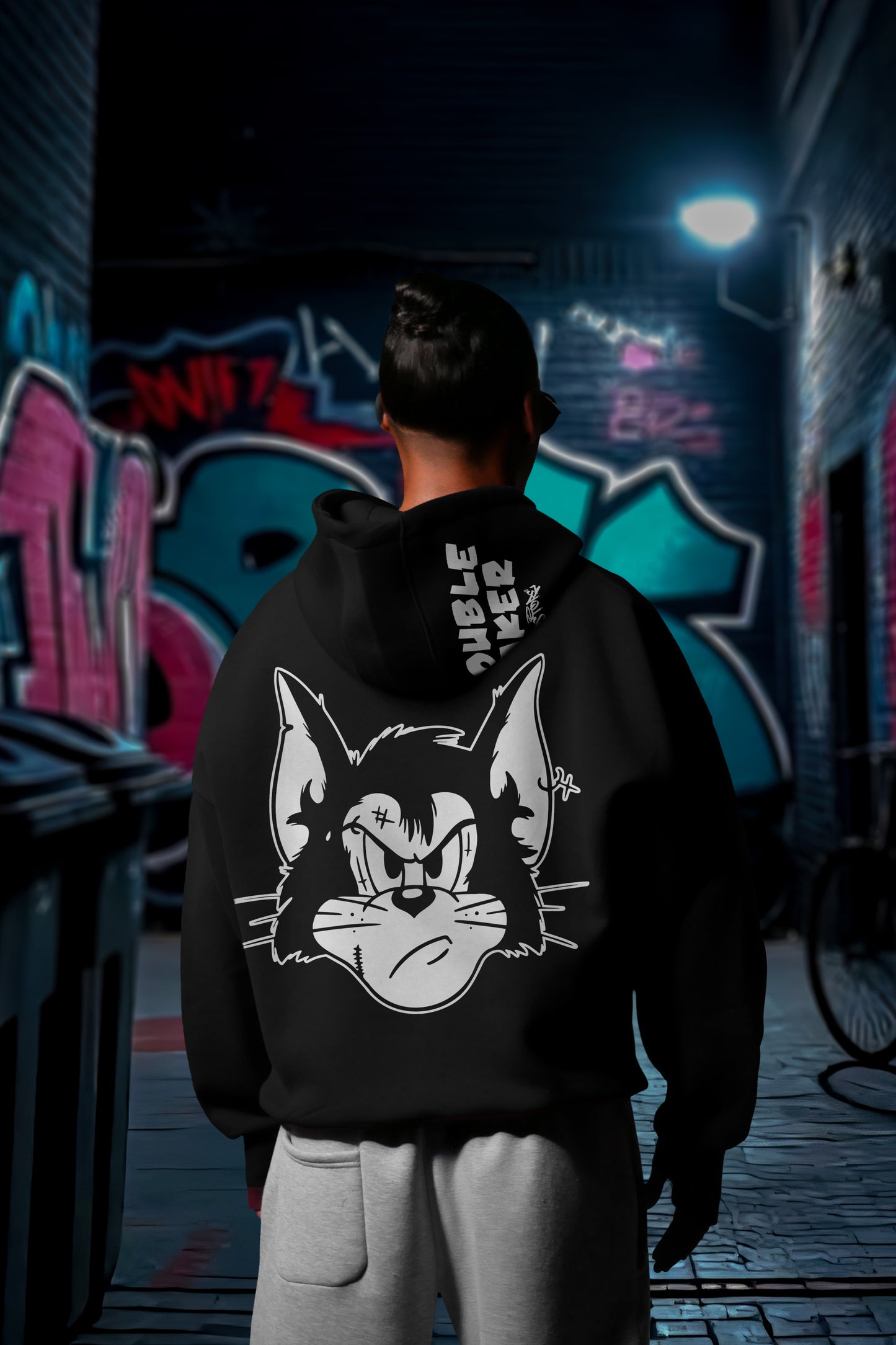 MULTI FIT OVERSIZE [BUTCH] HOODIE {BLACK}