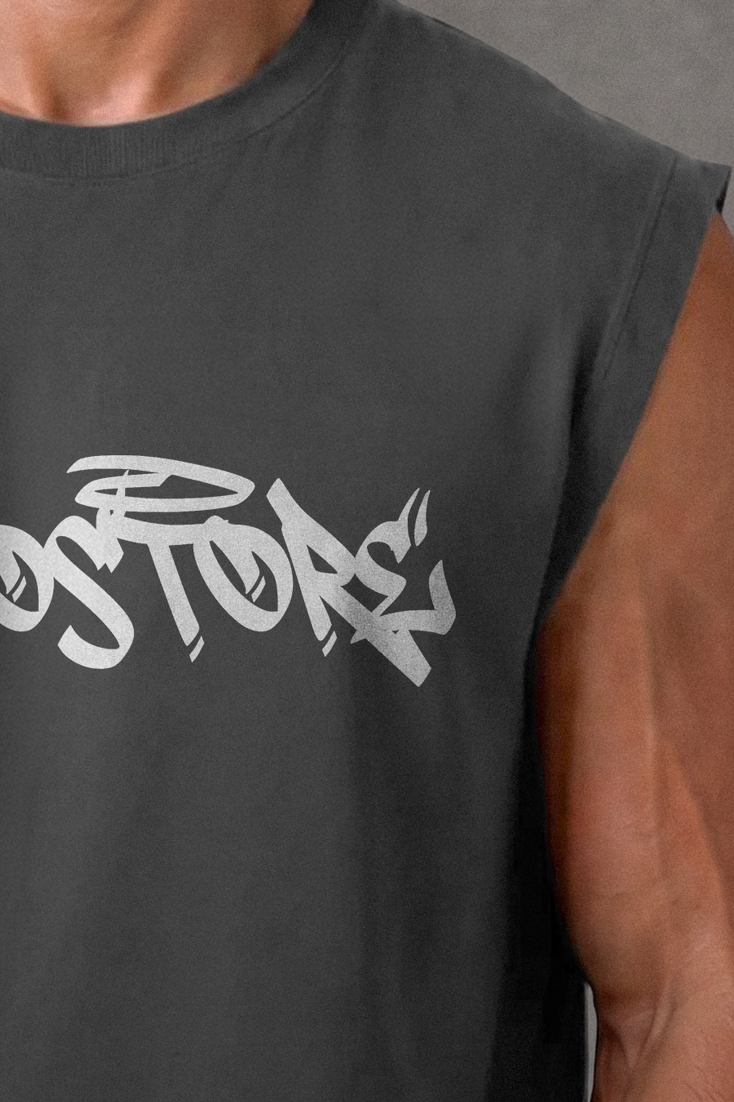 DARKE GREY OVERSIZE (SHOULDER CUT)  ( UNZOSTORE)