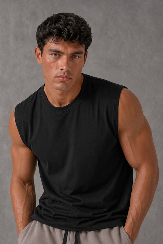 BLACK OVERSIZE (SHOULDER CUT)