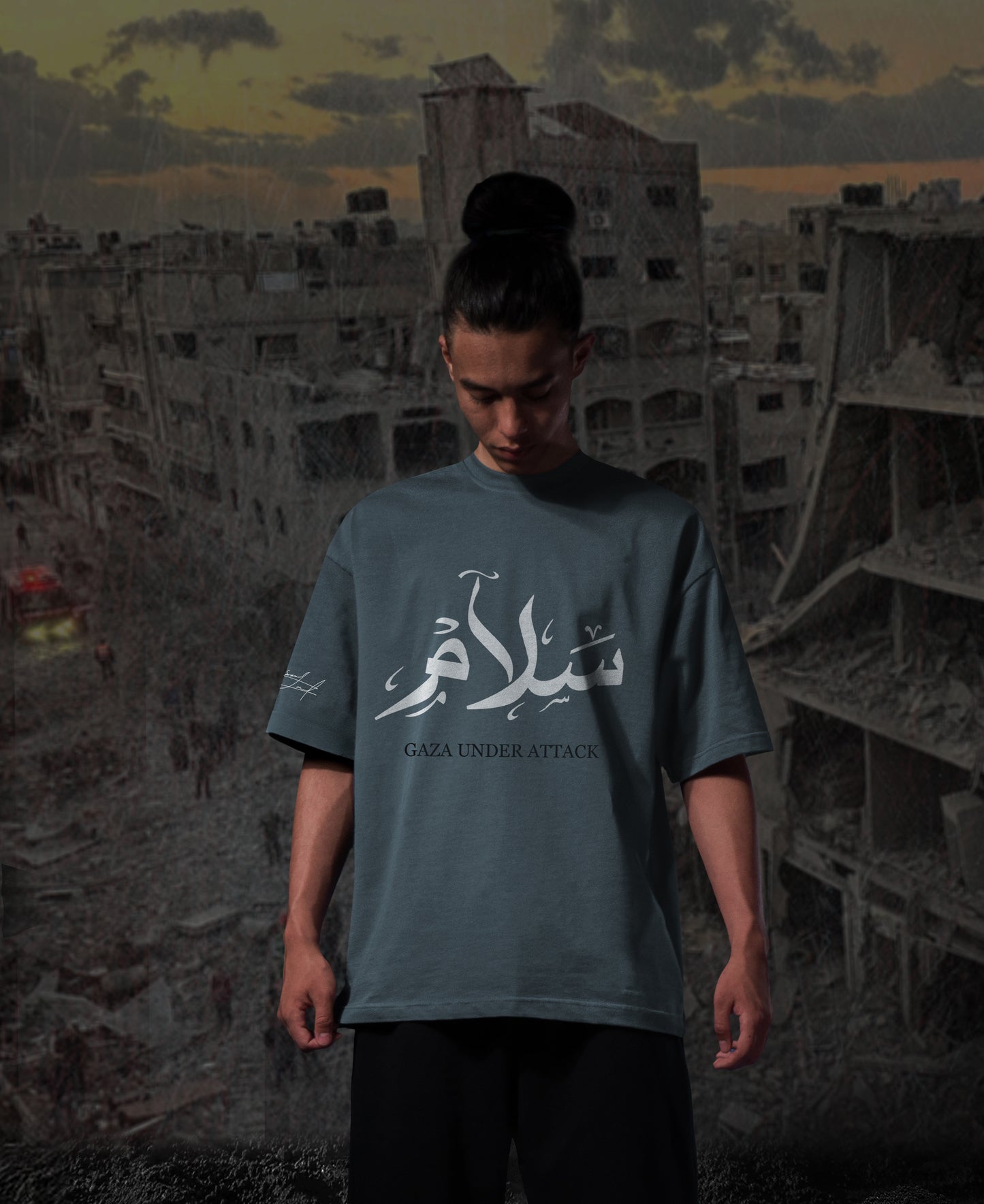 DARKE GREY (SALM) OVERSIZE TEE
