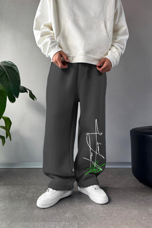 DARKE GREY (MULTI FIT) OVERSIZE SWEATPANT (sign)