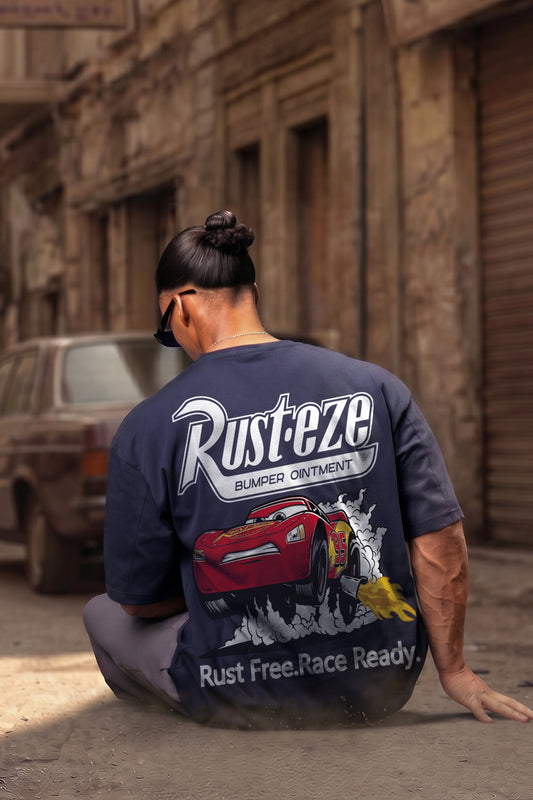 DARKE BLUE (RUST.EZE) OVERSIZE TEE