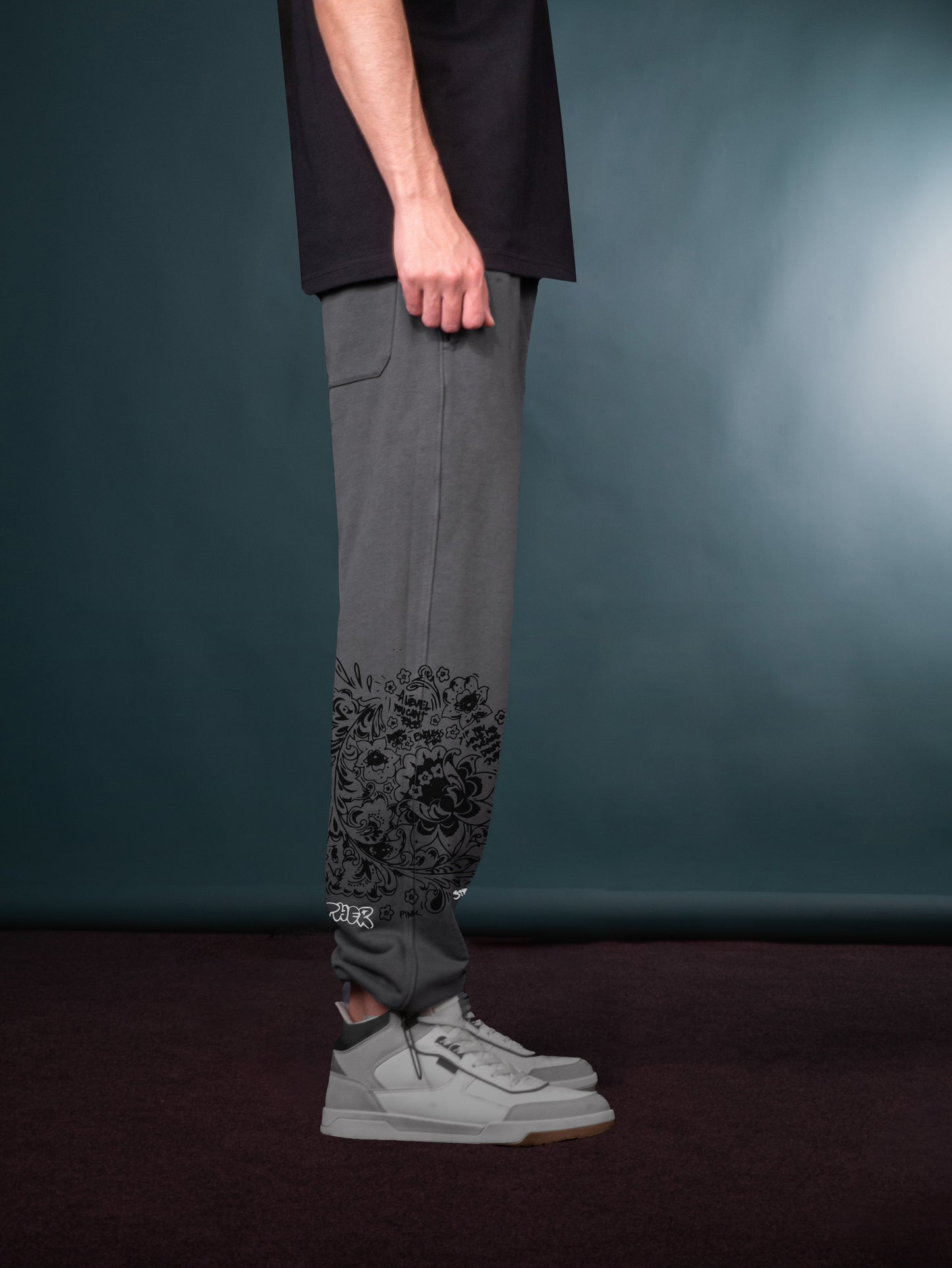 DARKE GREY (MULTI FIT) OVERSIZE SWEATPANT (ANTER LEVEL)