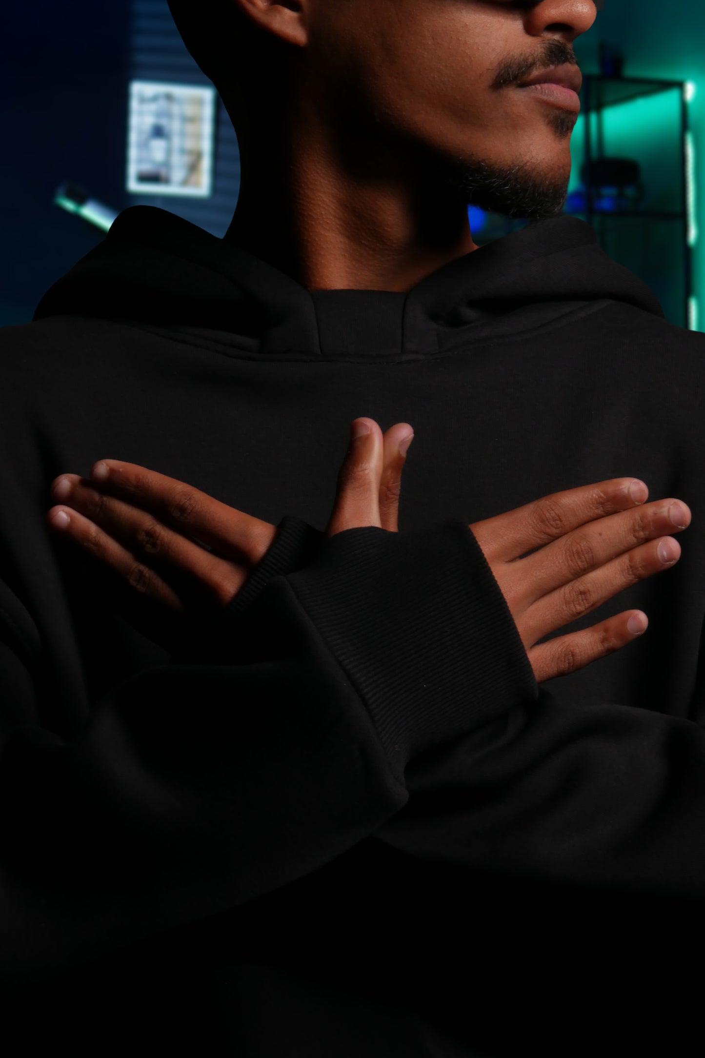 OVERSIZE MULTI FIT UNZO HOODIE {BLACK}