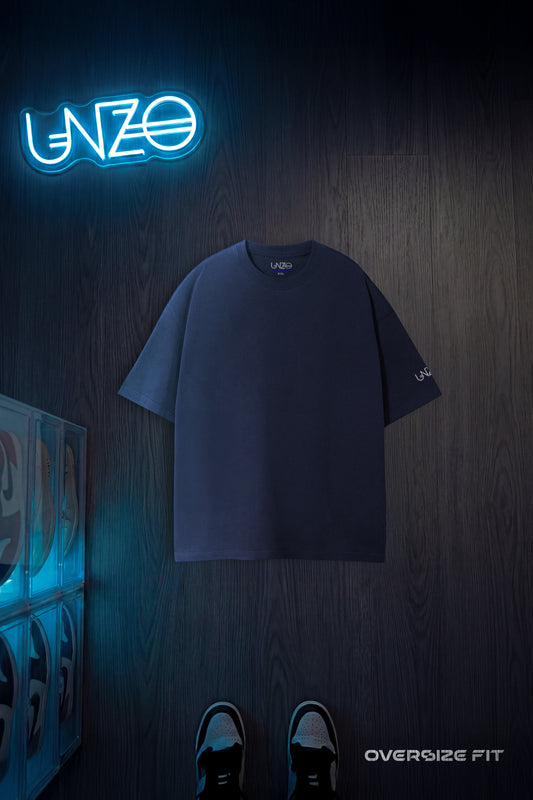 UNZO DARKE BLUE OVERSIZE TEE