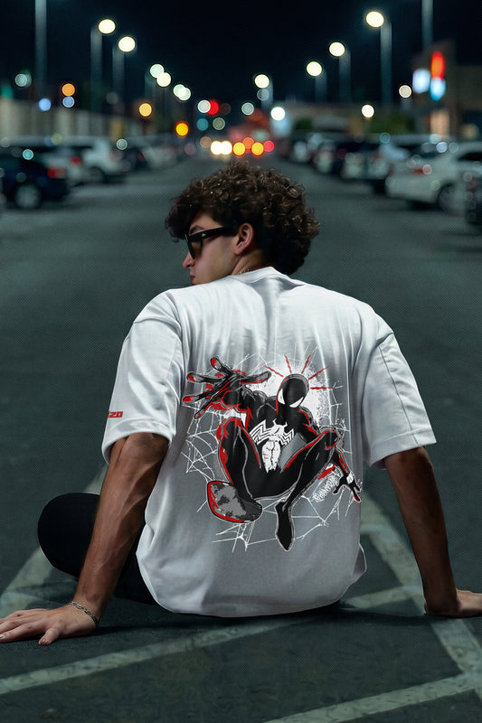 WHITE (SPIDER MAN) OVERSIZE TEE