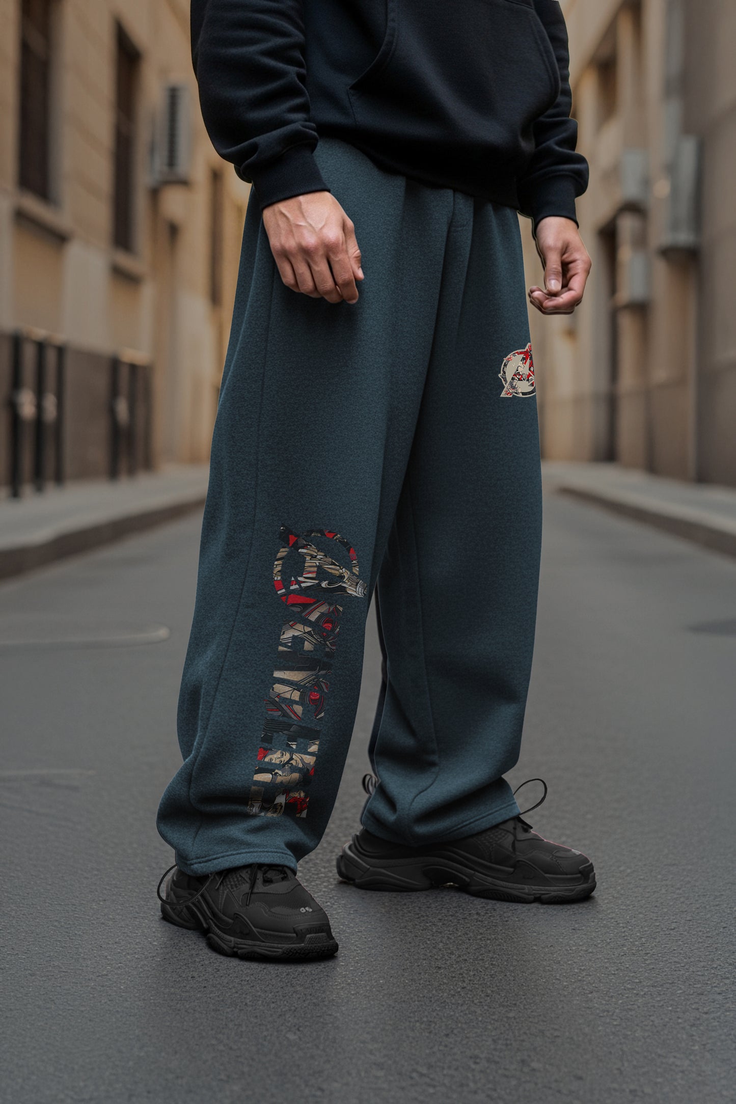 (MULTI FIT) DARKE GREY (AVENGERS) OVERSIZE WINTER SWEATPANT (Copy)