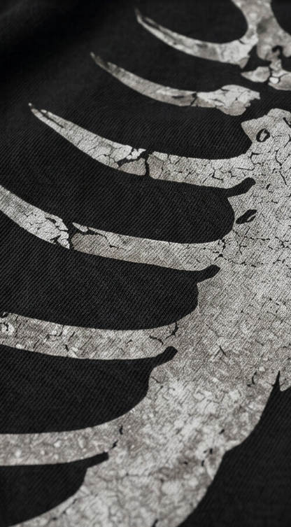 (MULTI FIT) BLACK (BONE RIBS) OVERSIZE SWEATPANT