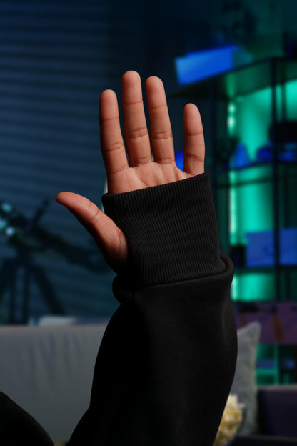 OVERSIZE MULTI FIT UNZO HOODIE {BLACK}