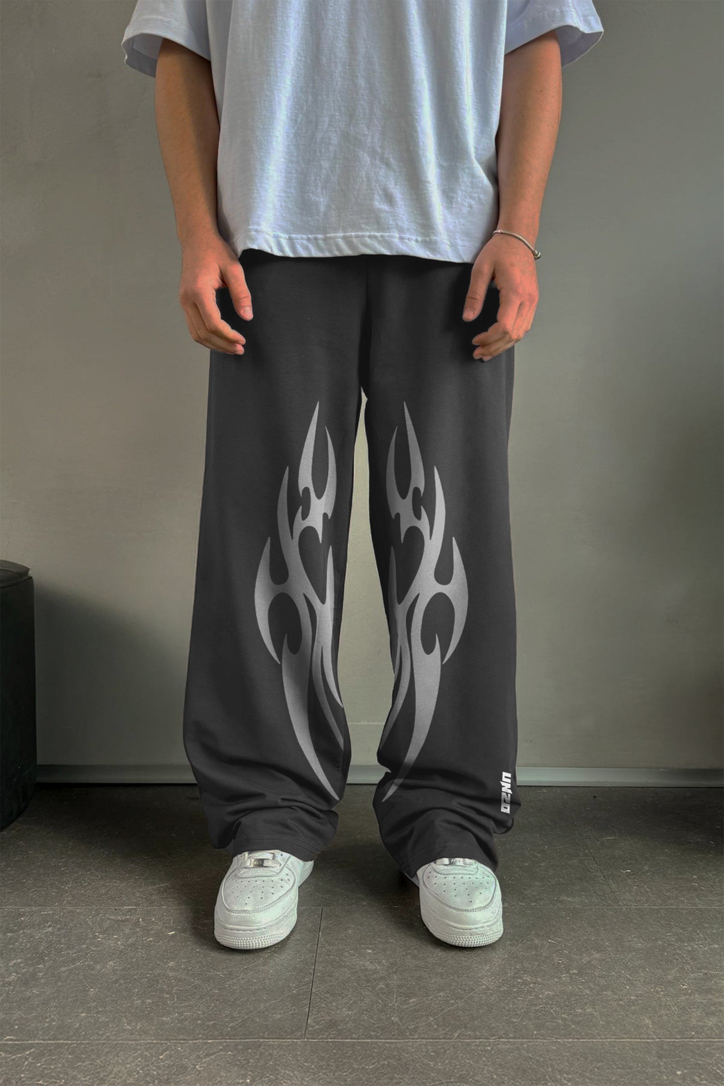 DARKE GREY  SAMURAI  (REFLICTIVE) OVERSIZE SWEATPANT (MULTI FIT)