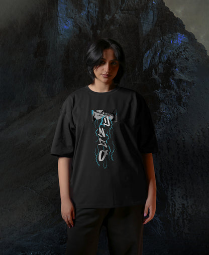 BLACK (KAKASI) OVERSIZE TEE