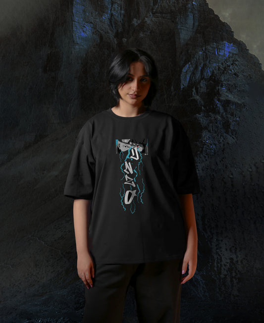 BLACK (KAKASI) OVERSIZE TEE