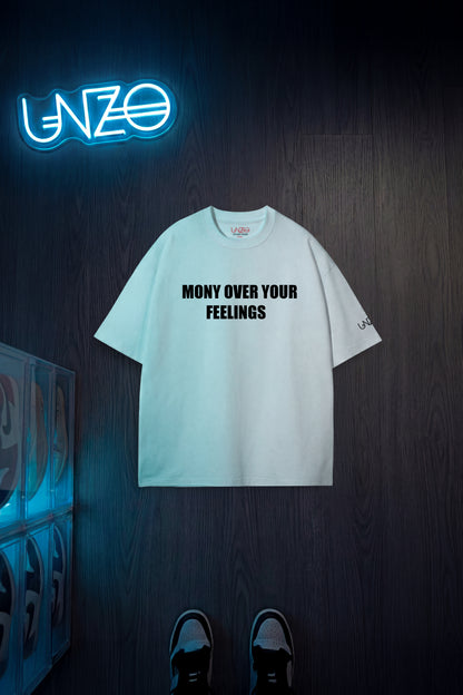 WHITE (MONEY) OVERSIZE TEE