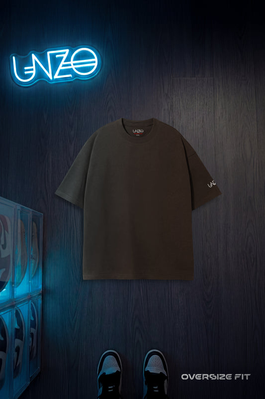 UNZO BROWN OVERSIZE TEE