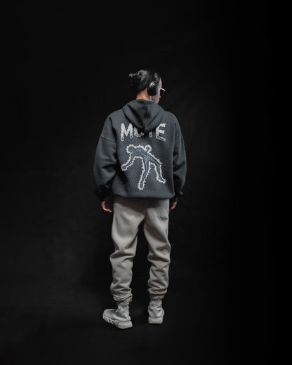 OVERSIZE HOODIE (MUTE)DARK NAVY