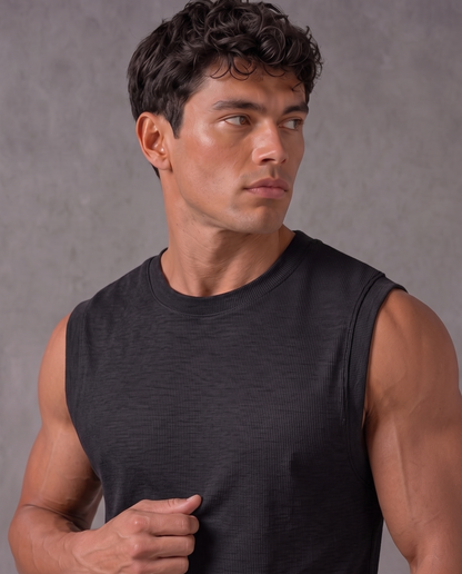 (HEAVY RIP) UNZO BLACK OVERSIZE (SHOULDER CUT) (Copy 2)