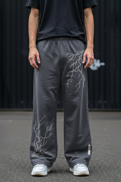 DARKE GREY THANDER 2 (REFLICTIVE) OVERSIZE SWEATPANT (MULTI FIT)