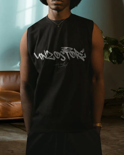 BLACK OVERSIZE (SHOULDER CUT)  ( UNZOSTORE)