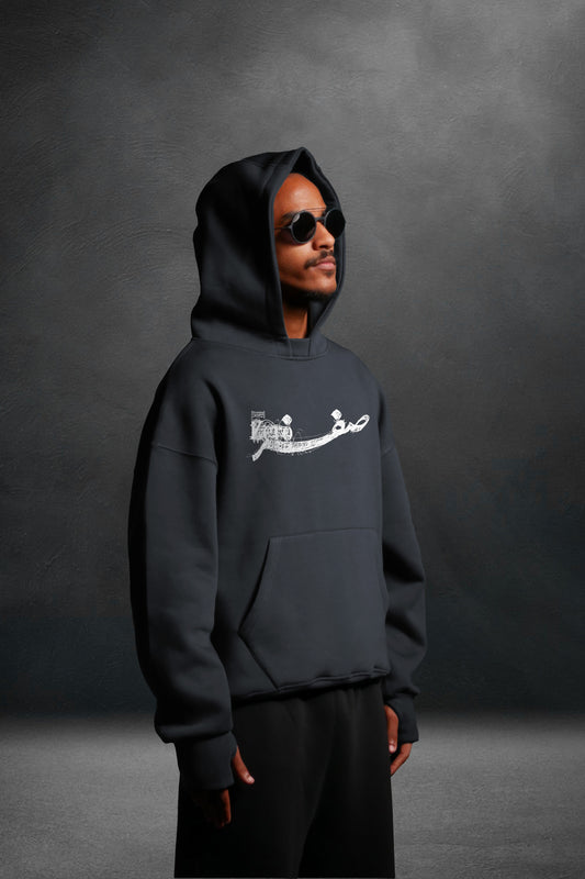 MULTI FIT OVERSIZE [ZERO ] HOODIE {DARK GREY}