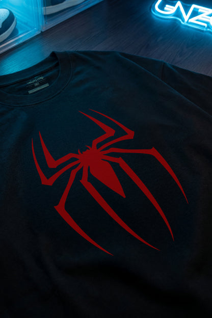 BLACK (SPIDER MAN) OVERSIZE TEE