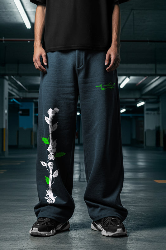DARKE GREY (BONES 2) OVERSIZE  SWEATPANT (MULTI FIT)