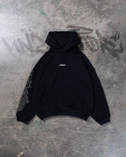 OVERSIZE HOODIE (BLACK PANTHER)- BLACK