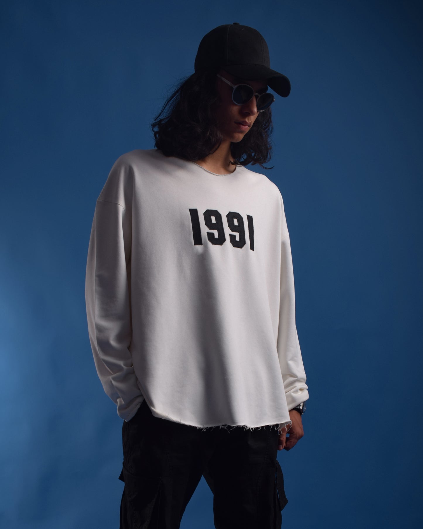 OVERSIZE MELTON TEE 1991 EMBROIDERED WIGHT