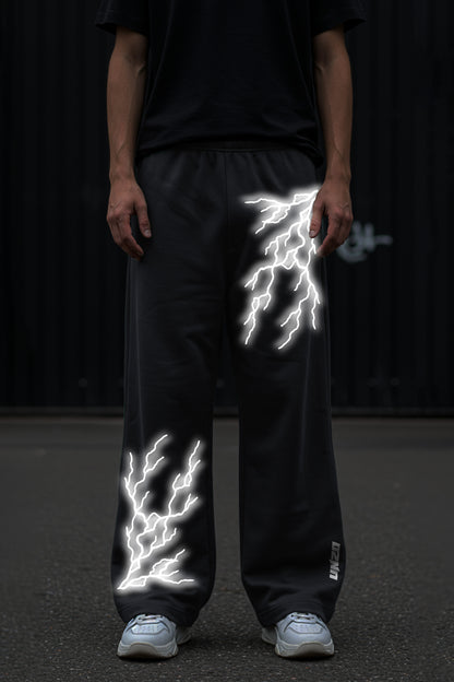 DARKE GREY THANDER 2 (REFLICTIVE) OVERSIZE SWEATPANT (MULTI FIT)