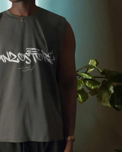 DARKE GREY OVERSIZE (SHOULDER CUT)  ( UNZOSTORE)