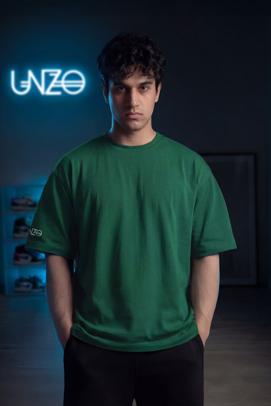 DARKE GREEEN OVERSIZE TEE