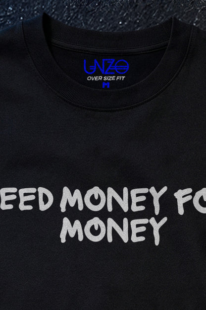 BLACK (NEED MONY) OVERSIZE TEE