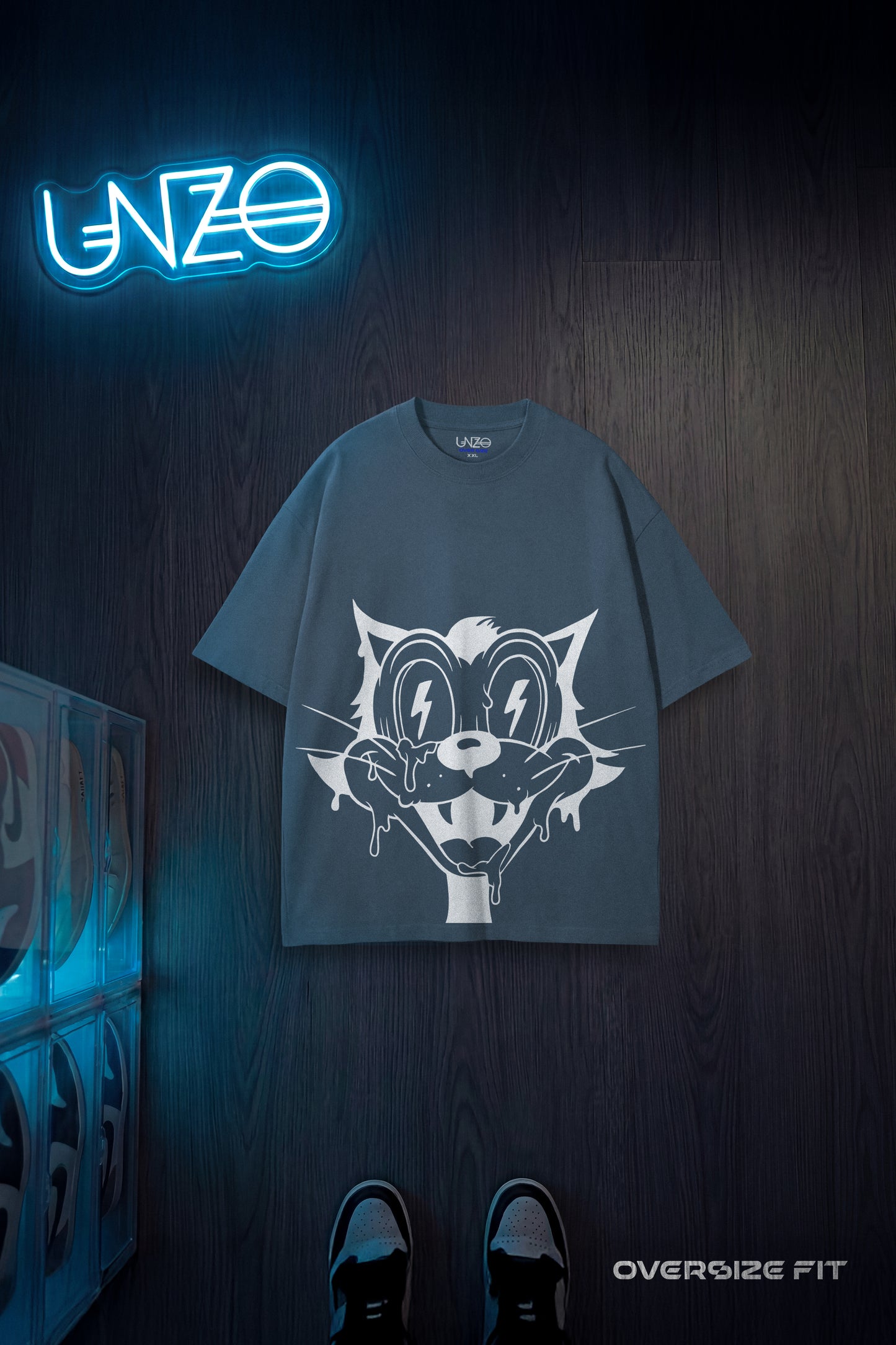 DARKE GREY (TROUBLE MAKER) OVERSIZE TEE