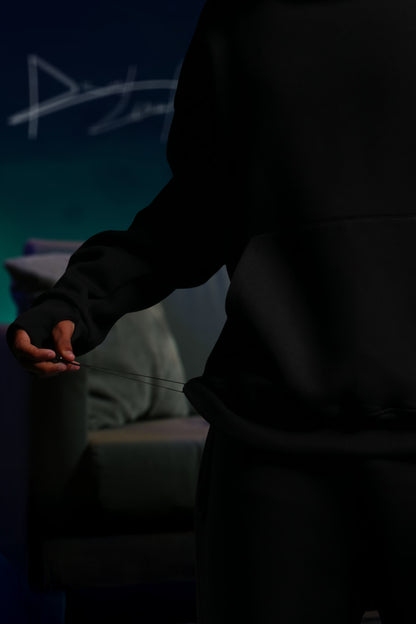 OVERSIZE MULTI FIT UNZO HOODIE {BLACK}