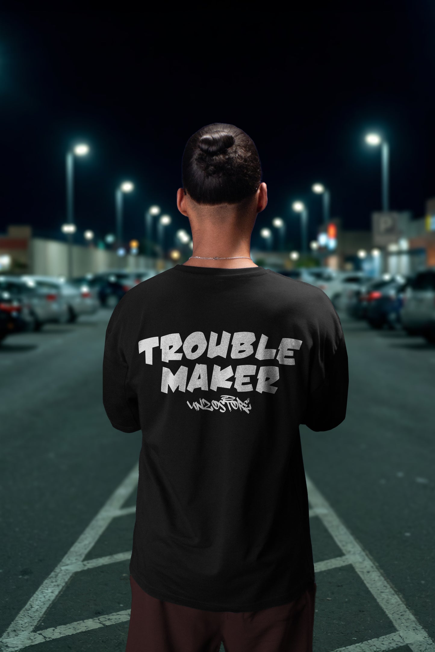 BLACK (TROUBLE MAKER) OVERSIZE TEE