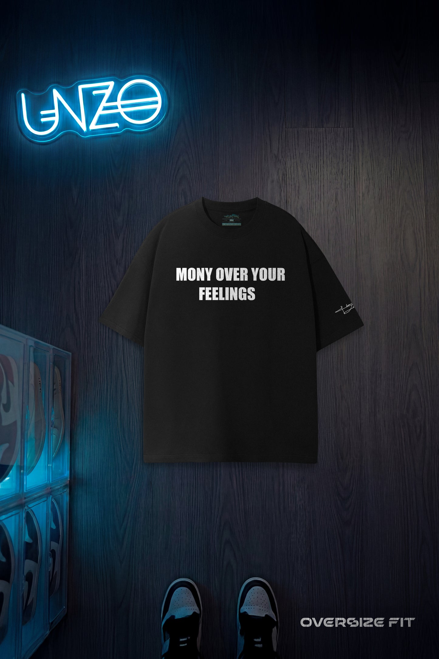 BLACK (MONEY) OVERSIZE TEE