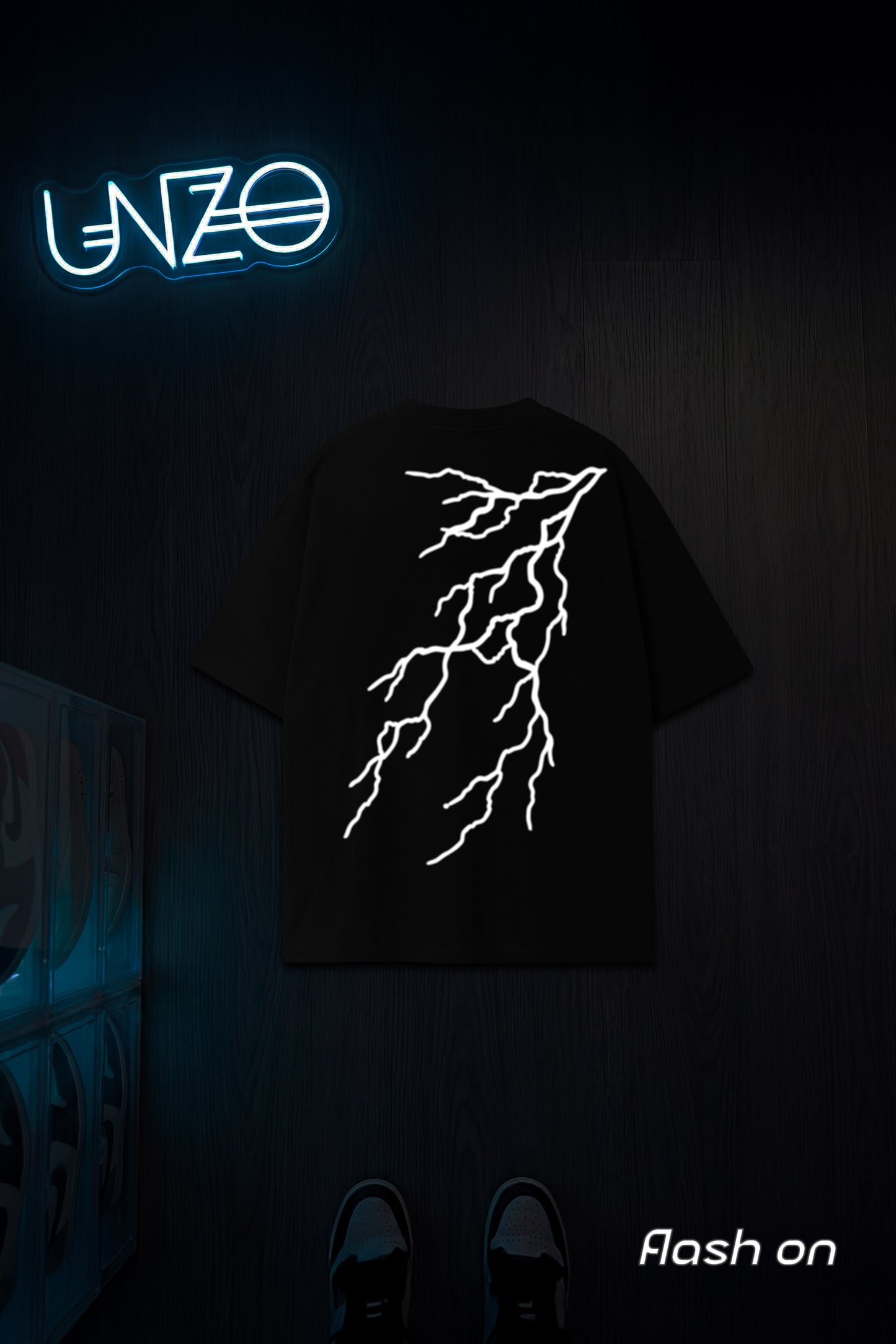 BLACK (THANDER) OVERSIZE TEE