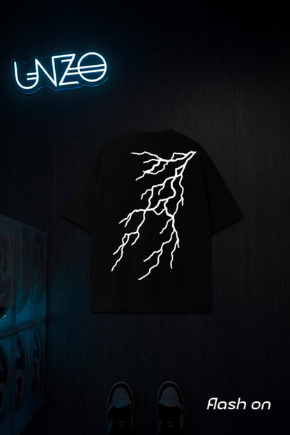 BLACK (THANDER) OVERSIZE TEE