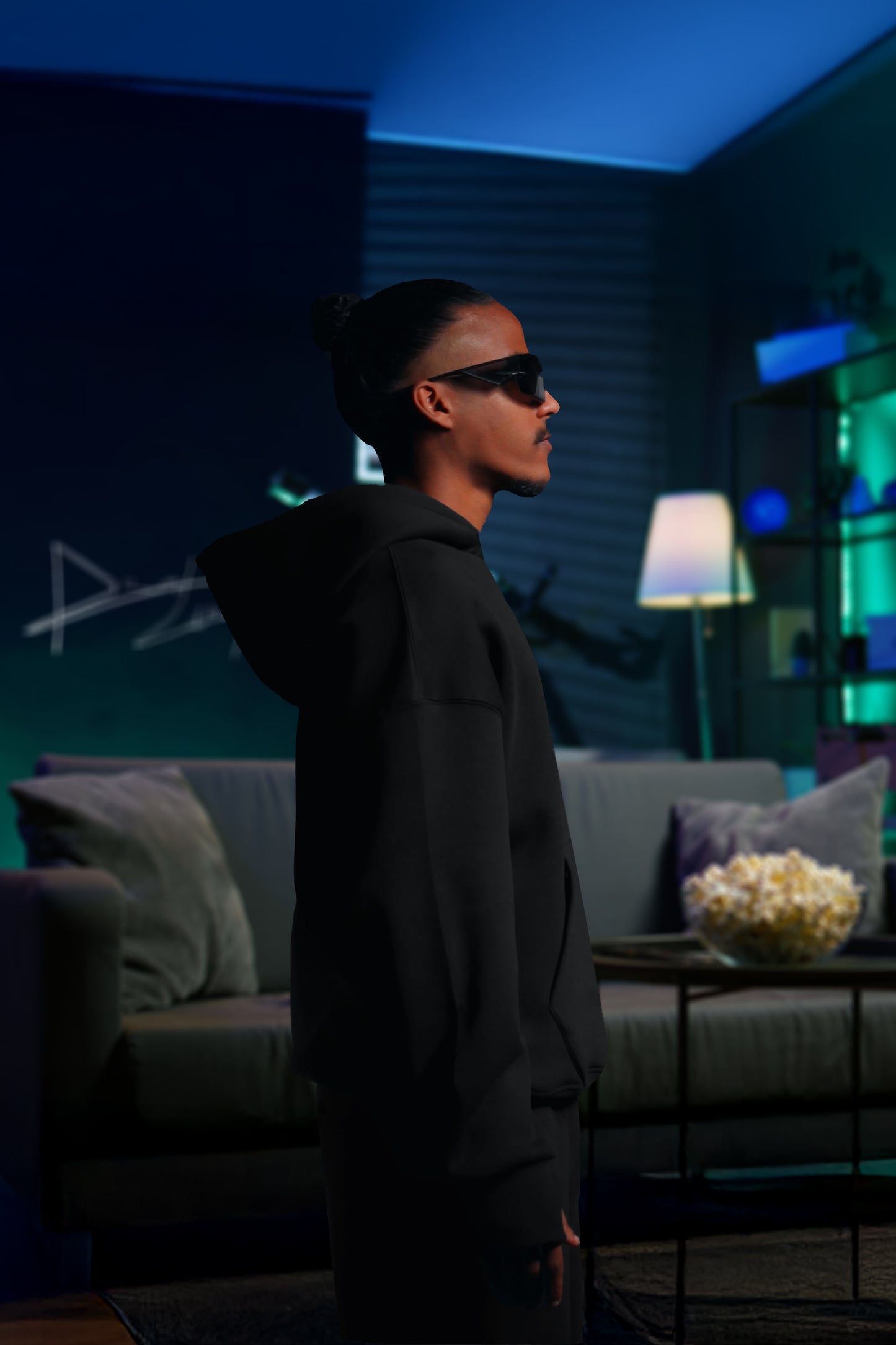 OVERSIZE MULTI FIT UNZO HOODIE {BLACK}