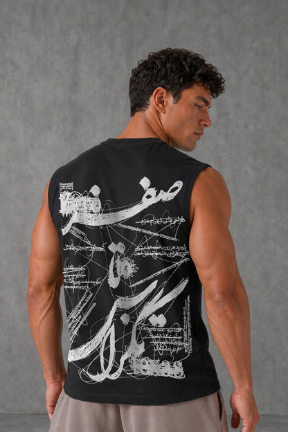 BLACK OVERSIZE (SHOULDER CUT)  ( ZERO)